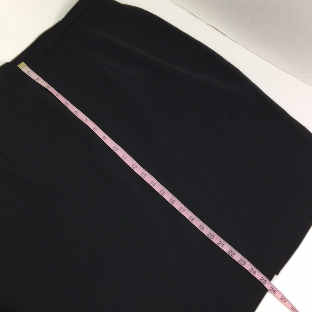 Liz Claiborne Villager Skirt Black Elastic sides Zips up Size 24W - Picture 8 of 10